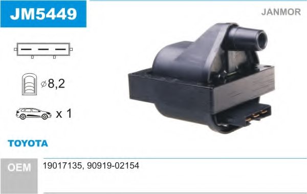 JANMOR JM5449 Ignition Coil